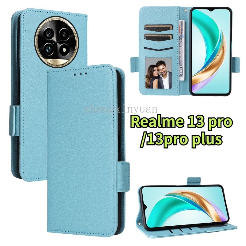 ปลอกหนังสําหรับrealme 13 Pro Plus 2024 5Gสําหรับ13 + 13Plus Realme13 Realme13Plus Realme13Pro 13Pro + 13ProPlusวงเล็บนุ่มTPUขอบกันกระแทกโทรศัพท์