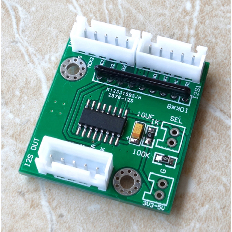 2-Way Audio I2S / IIS Switching Module I2S Buffer Board Select 1 From 2 Signal