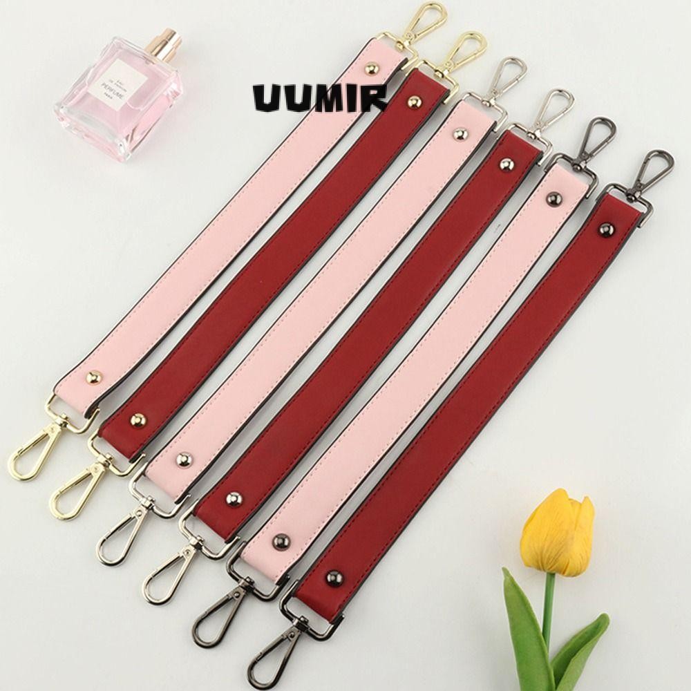 UUMIR สายกระเป๋าหนังสั้น, ที่จับกระเป๋าฮาร์ดแวร์ทดแทน, สายรัดกระเป๋าถือ ทําเอง