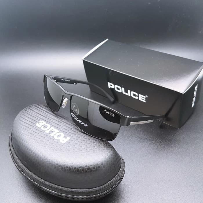 กระจกแฟชั่นล่าสุด!!! POLICE POLARIZED GLASSES สําหรับผู้ชาย P24 – P1216/ANTI-GLARE ครบชุด ราคา ถูกที่สุด ดีลบีเคเค รูปภาพหลัก