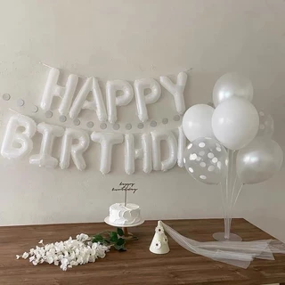 เซตลูกโป่งฟอยล์วันเกิด ชุดเซตลูกโป่งฟอยล์วันเกิด happy birthday set ขนาด 16 นิ้ว (ขายยกเซต) ลูกโป่งวันเกิด อักษรฟอยล์