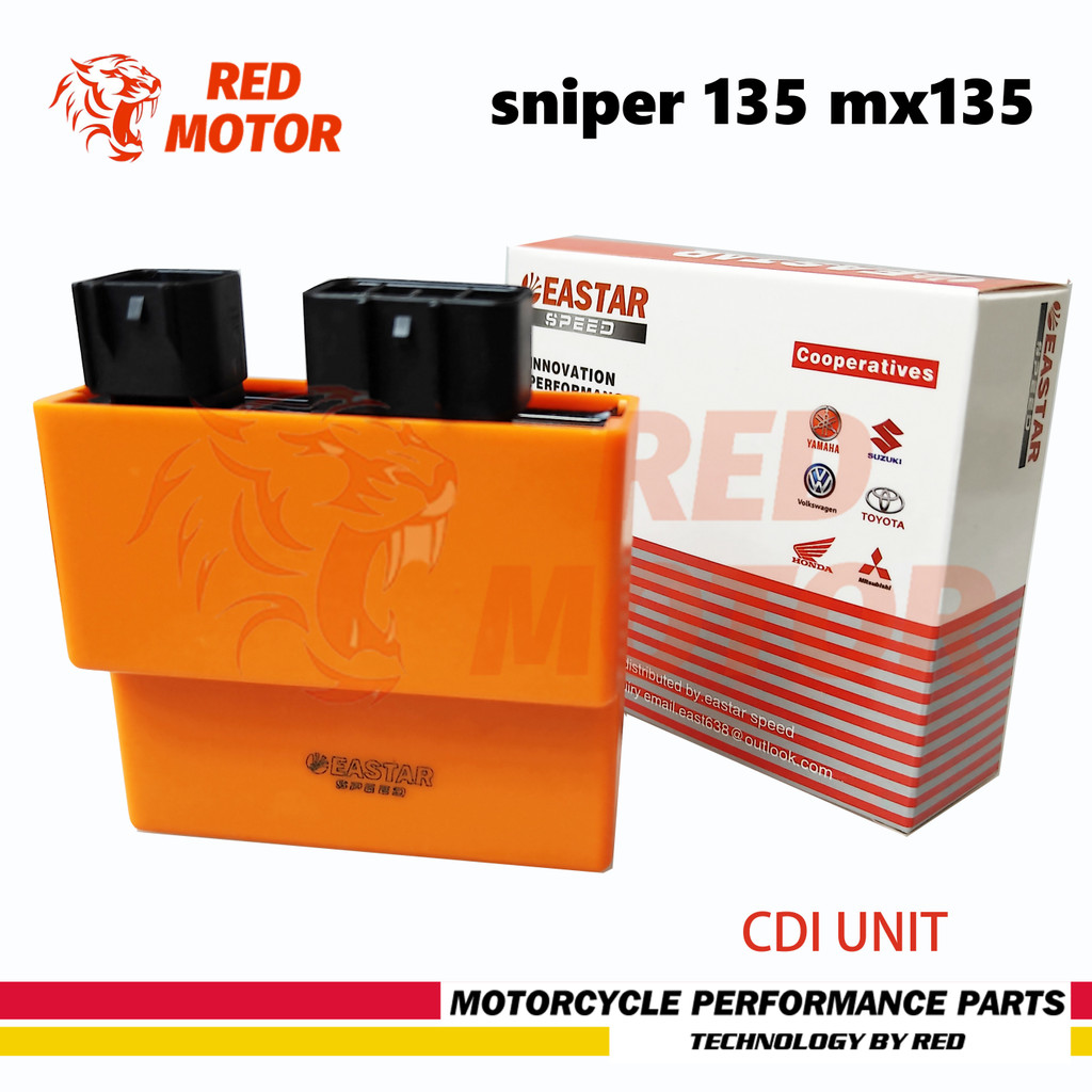 Cdi RACING ( สีส ้ ม ) หน ่ วยCDI สําหรับ Sniper 135 Mx135 ชิ ้ นส ่ วนรถจักรยานยนต ์