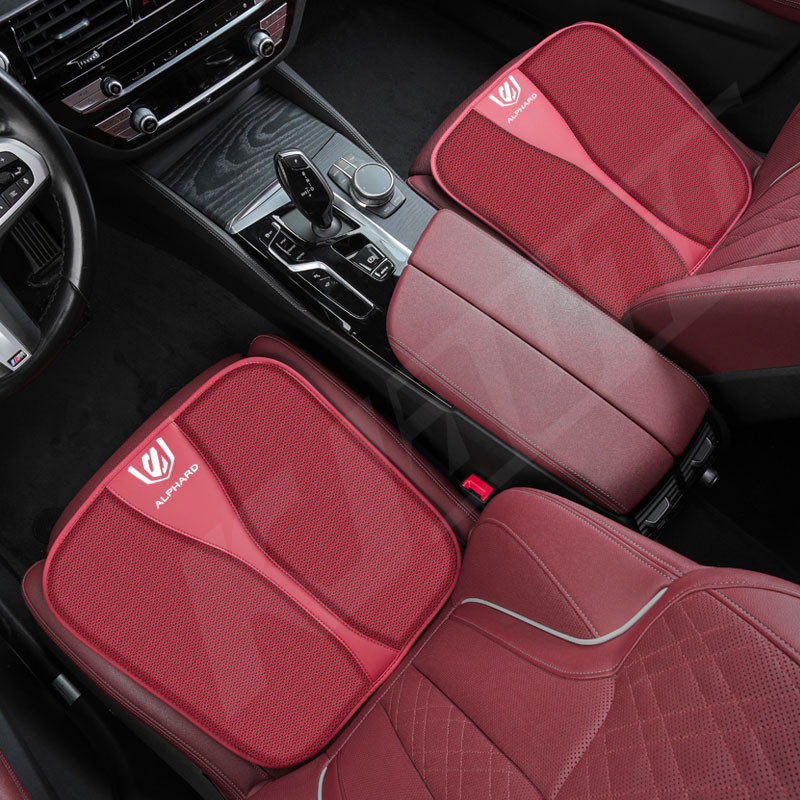 Toyota Alphard รถที่นั่ง Breathable Cool ผ้าไหมน้ําแข็งด้านหน้าด้านหลังที่นั่ง Anti-slip เบาะรองนั่งสําหรับ Alphard AH10 AH20 AH30 AH40 GR กีฬา TRD Auto อุปกรณ์ตกแต่งภายใน