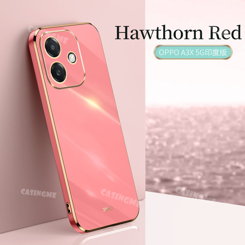 Oppo A3x 4G 2024 หรูหราชุบสําหรับ Oppo A3x 4G OppoA3x A3 3 xA3 Pro 4G 5G 2024 เคสโทรศัพท์ซิลิโคนอ่อนนุ่มกันกระแทกโทรศัพท์ปกหลัง