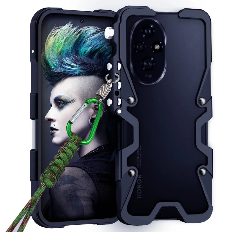 เกราะสกรูกรอบโลหะกันกระแทกสําหรับ Huawei Honor 200 Pro Honor 200 100 90 Lite 80 70 60 50 Pro 50 SE อลูมิเนียมกันชนกรณี Fundas