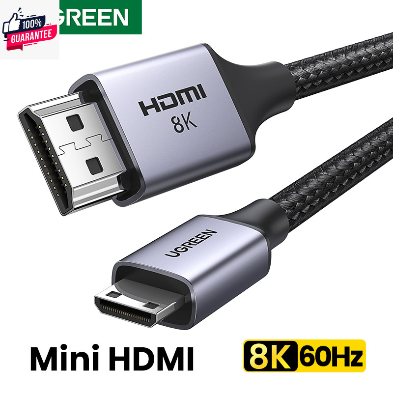 UGREEN 8K Micro HDMI to HDMI Mini HDMI to HDMI Ethernet Cable supports 3D and 8K60Hz resolution