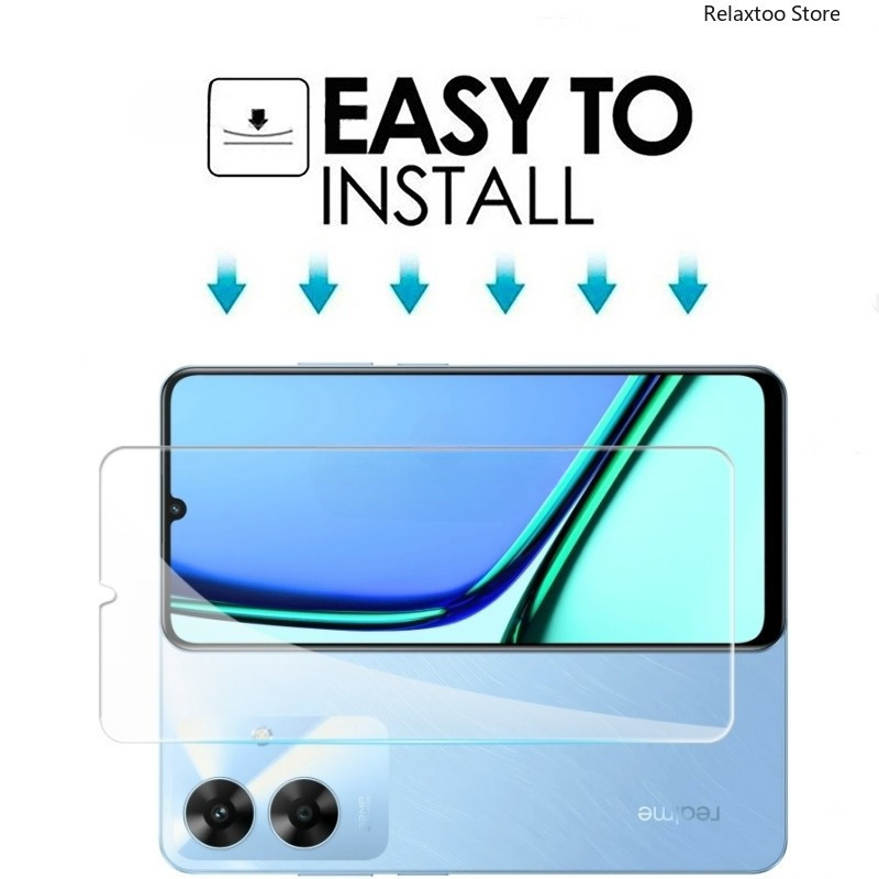 Realmenote60 X 2024 2in1 9H คลุมทั้งหมดหน้าจอกระจกนิรภัยสําหรับ Realme หมายเหตุ 60 50 Note60X 60X Note50 RealmeNote60X 4G 5G โทรศัพท์ป้องกันกระจกด้านหลังเลนส์ป้องกันหน้าจอฟิล์มแก้ว - รูปที่ 3