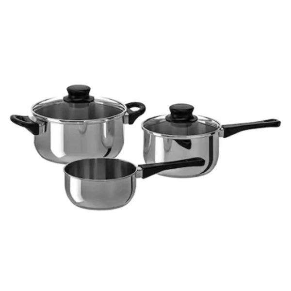 GlobalHouse KOCH KITCHEN ชุดหม้อสเตนเลส 5 ชิ้น 30×20×15 ซม. PIPPA สินค้าของแท้คุณภาพดี