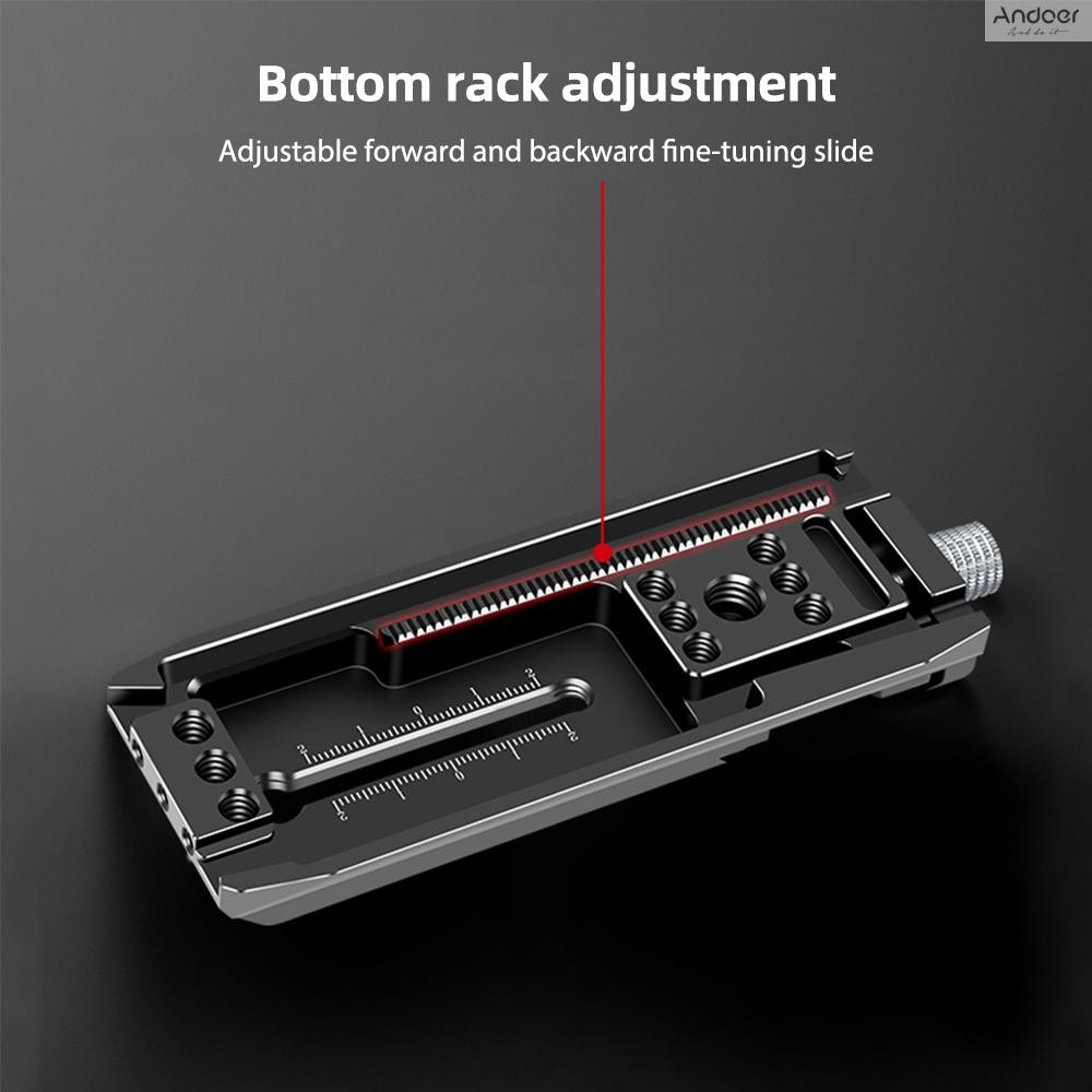 แผ่นวางจําหน่ายอย่างรวดเร็วสําหรับ Gimbal อลูมิเนียม Arca-Swiss Quick Release แผ่นอะแดปเตอร์สําหรับ DJI Ronin RS2 RSC2