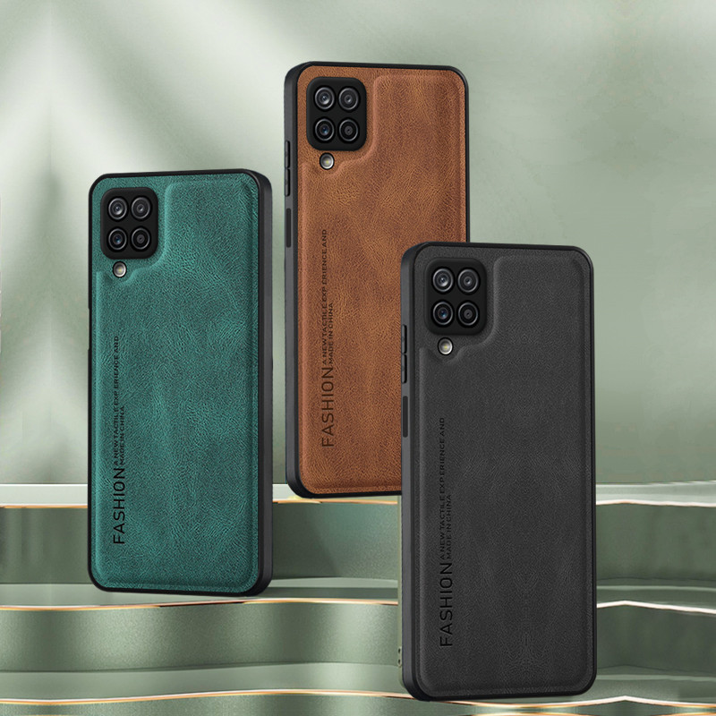 เคสแบบด้านสําหรับ Samsung Galaxy A12 M12 เคสโทรศัพท์ปลอกหนังหรูหรา