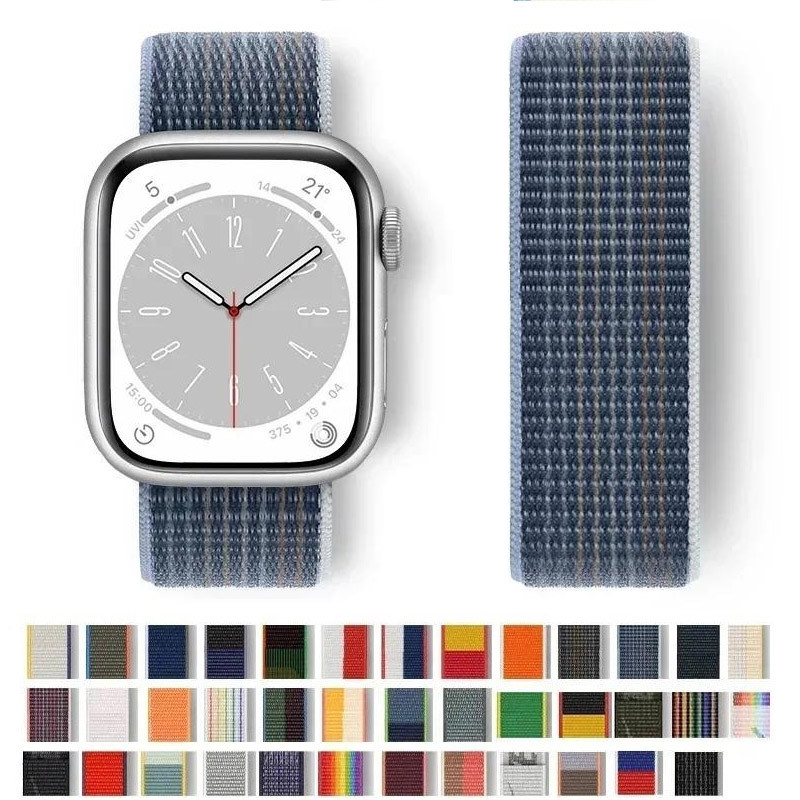 ไนลอน Band Sport pride สร้อยข้อมืออุปกรณ์เสริมสําหรับ Apple Watch Ultra-2 49 มม.44 มม.40 มม.45 มม.41 มม.Iwatch Series 9 8 se 7 6 5 4 3