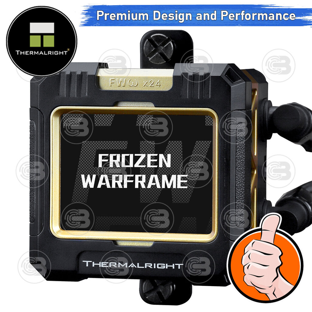 [CoolBlasterThai] Thermalright FROZEN WARFRAME X 360 BLACK (FANLESS) AIO Liquid CPU Cooler (AM5/LGA1851 Ready) ประกัน...