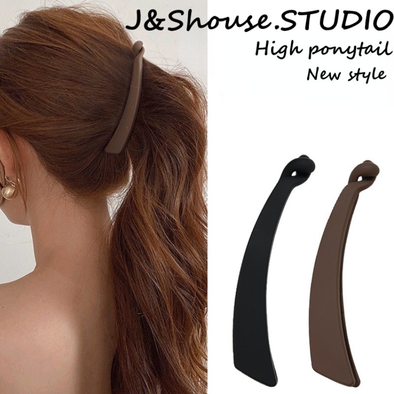 Kf868 Koream สไตล์ใหม่ผมหางม้าสูง matte banana hair claw คลิป clamp grip อุปกรณ์เสริมผู้หญิง