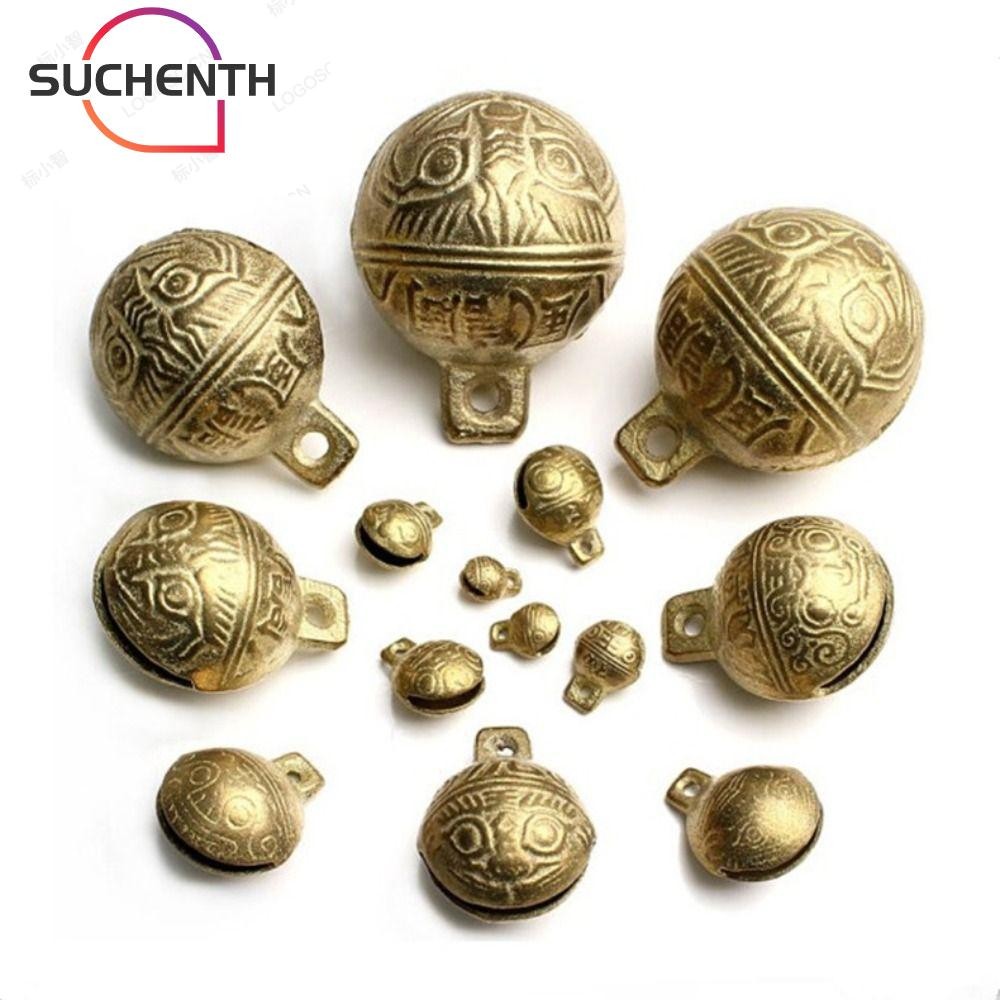 Suchenchen กระดิ่งปลอกคอสุนัข, 11mm14mm16mm18mm20mm กระดิ่งทองแดง กระดิ่งทองเหลือง, น่ารัก Vintage Mini Craft Bells