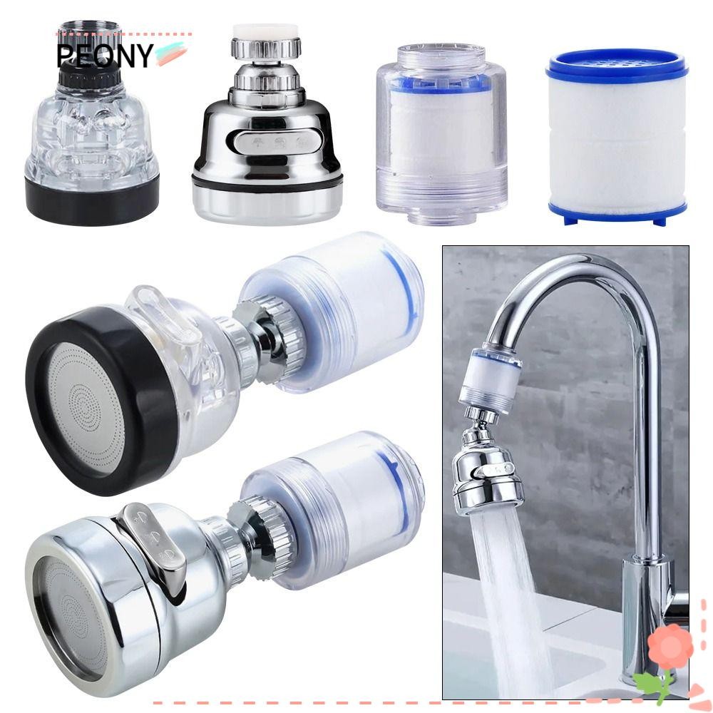 Peonypavilion 1 ชิ้นเครื่องกรองน้ํา,หัวฝักบัวหัวฉีดแตะส่วนขยาย Connector Faucet Aerator,ปรับประหยัดน้ํา 3 โหมด Bubbler Dispenser Water Diffuser