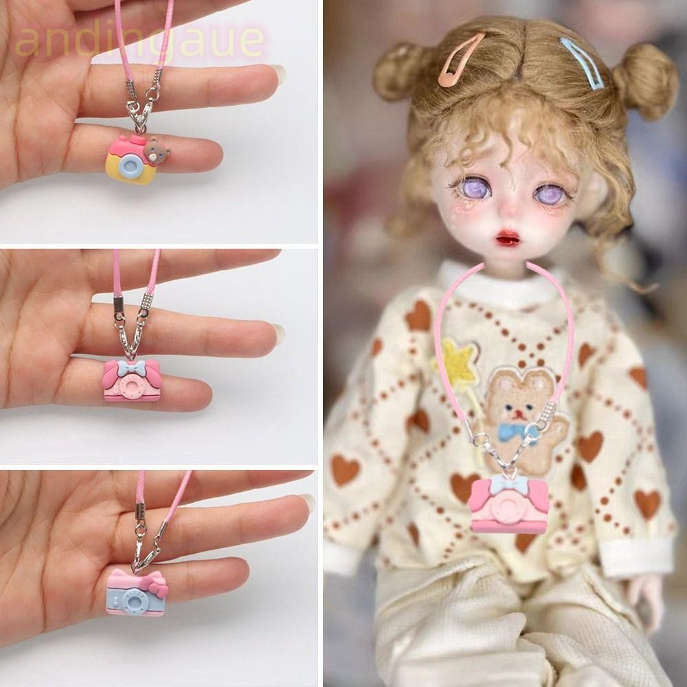 Andin มินิจําลองกล้อง,Handmand Diy ของขวัญตุ๊กตาของเล่นกล้อง,พลาสติกสร้างสรรค์ตุ๊กตาอุปกรณ์เสริม 1/6 ตุ๊กตา/1/11 OB11 ตุ๊กตา