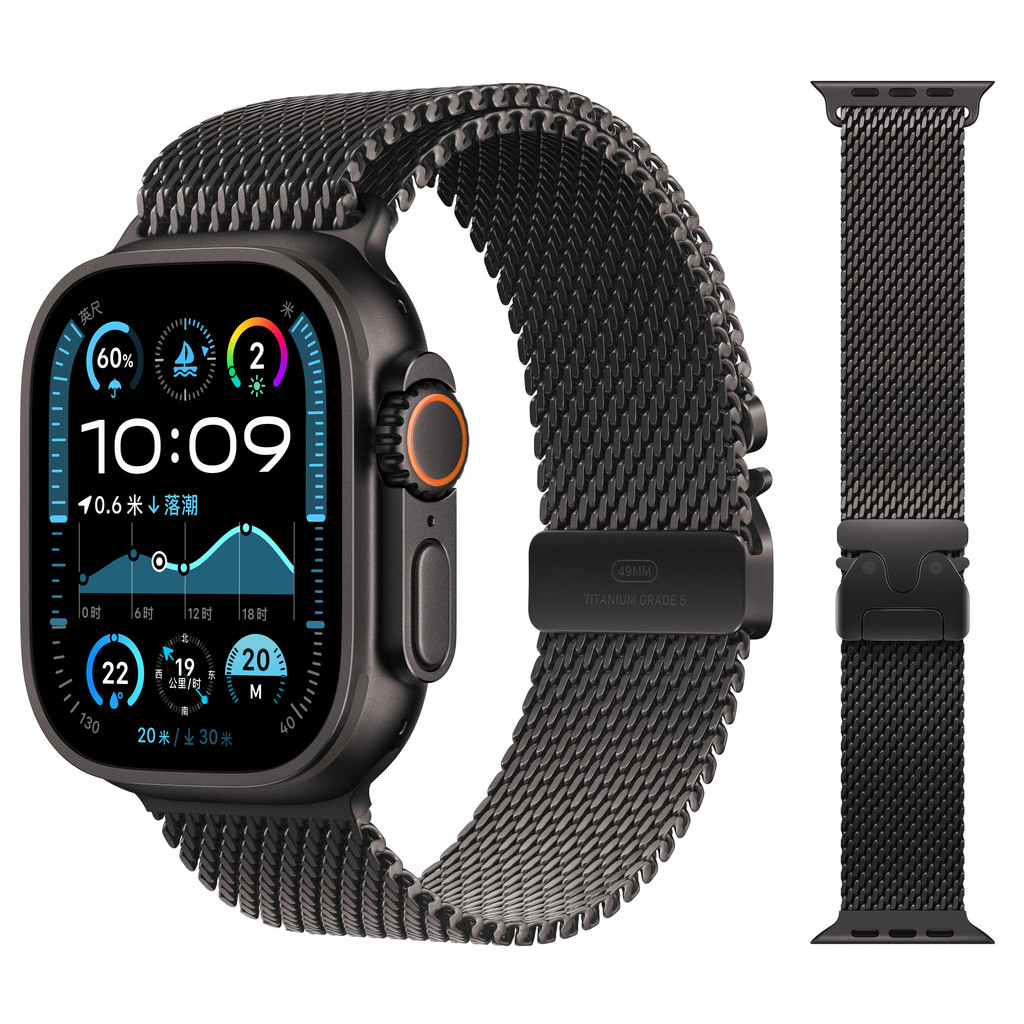 ใหม่ล่าสุดสาย Milanese สําหรับวง iwatch 42 มม.46 มม.44 มม.40 มม.45 มม.49 มม.41 มม.38 มม.42 44 มม.สร้อยข้อมือ iwatch Series 10 9 3 6 5 SE 7 8 Ultra 2 สาย