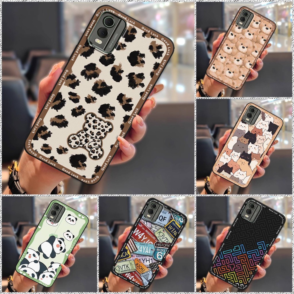 ซิลิโคนกันน้ําเคสโทรศัพท์สําหรับ Nokia C32 การออกแบบแฟชั่นฝาครอบป้องกันด้านหลังทนทานกันกระแทก Dirt-proof Soft case