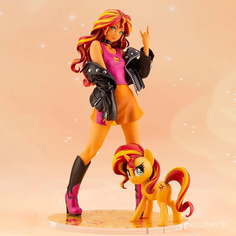 Kotobukiya My Little Pony Sunset shimmer 1/7 PVC รูปอะนิเมะตุ๊กตา Moving My limbs Plush ของเล่น Gift