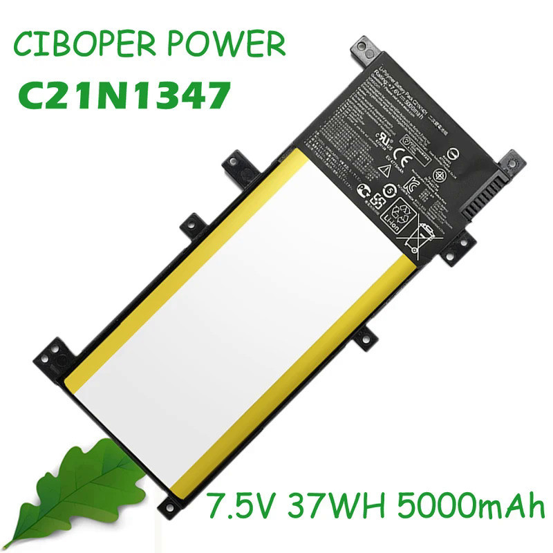 7.5V 37WH 5000mAh C21N1347 New Laptop Battery For X554L X555 X555L X555LA X555LD X555LN X555MA 2ICP4