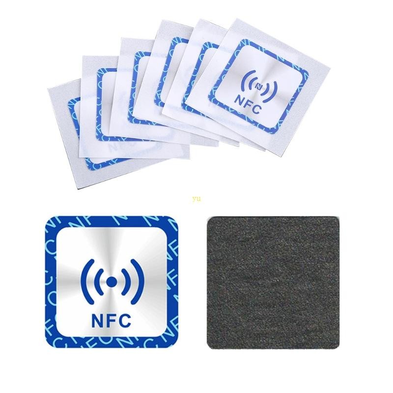 Yu Anti Metal Ntag213 สติ๊กเกอร์ NFC Ntag213 Tag สติ๊กเกอร์ Square NFC ความจุการใช้งาน 144 bytes Dat
