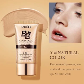 5ชิ้น รองพื้น SADOER บีบีครีม ครีมกันแดดหน้า SPF50+pa+++คอนซีลเลอร์ แบบน้ำ ครีมรองพื้น ปกปิดดี แต่งหน้าฐาน