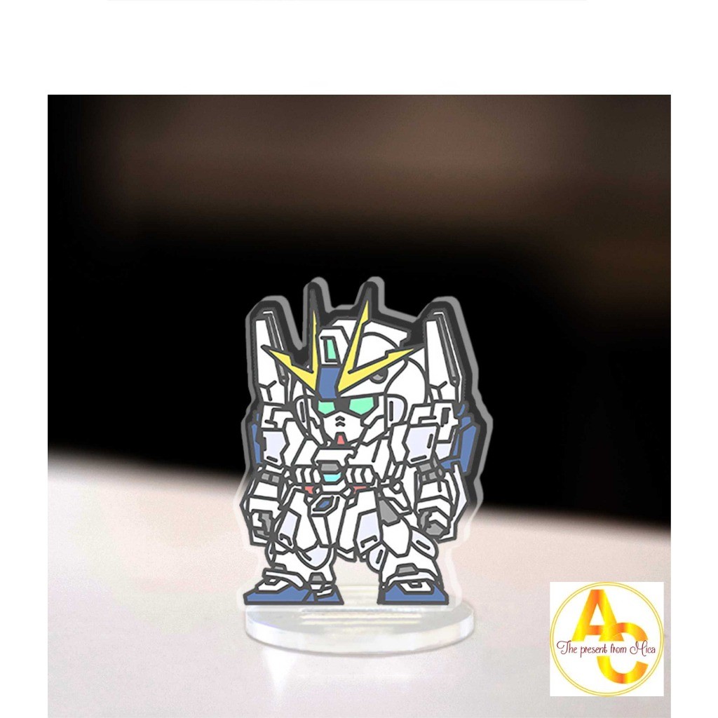 มินิกันดั้มหุ่นยนต์กันดั้ม Mk - II God Gundam Z Gundam Standee Chibi อะนิเมะการศึกษามุมตกแต่ง