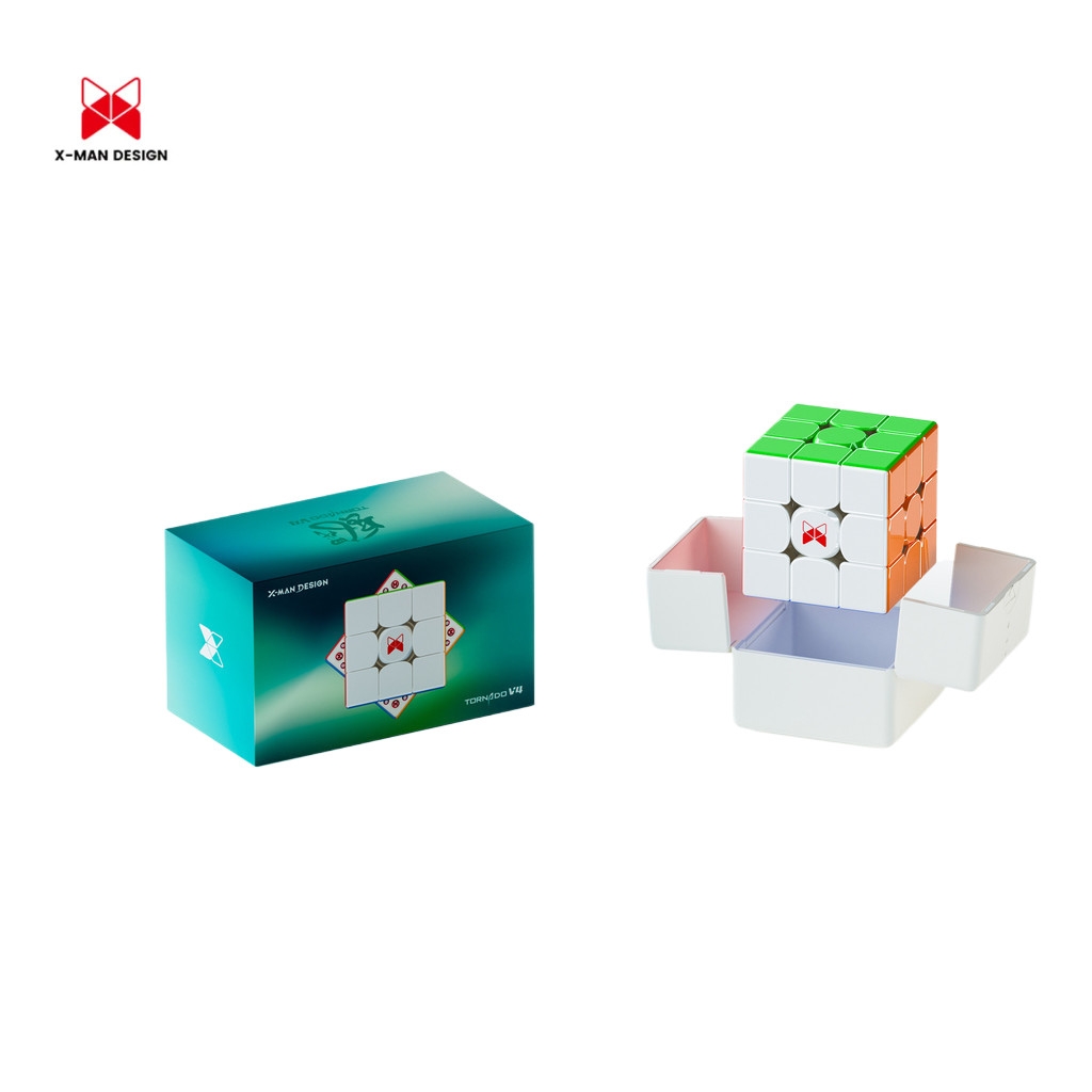Qiyi X-Man Tornado V4 3x3 ความเร็ว Cube Pioneer UV เคลือบ 3 โดย 3 Budget Cube Maglev 24 ปรับเพียง 8 