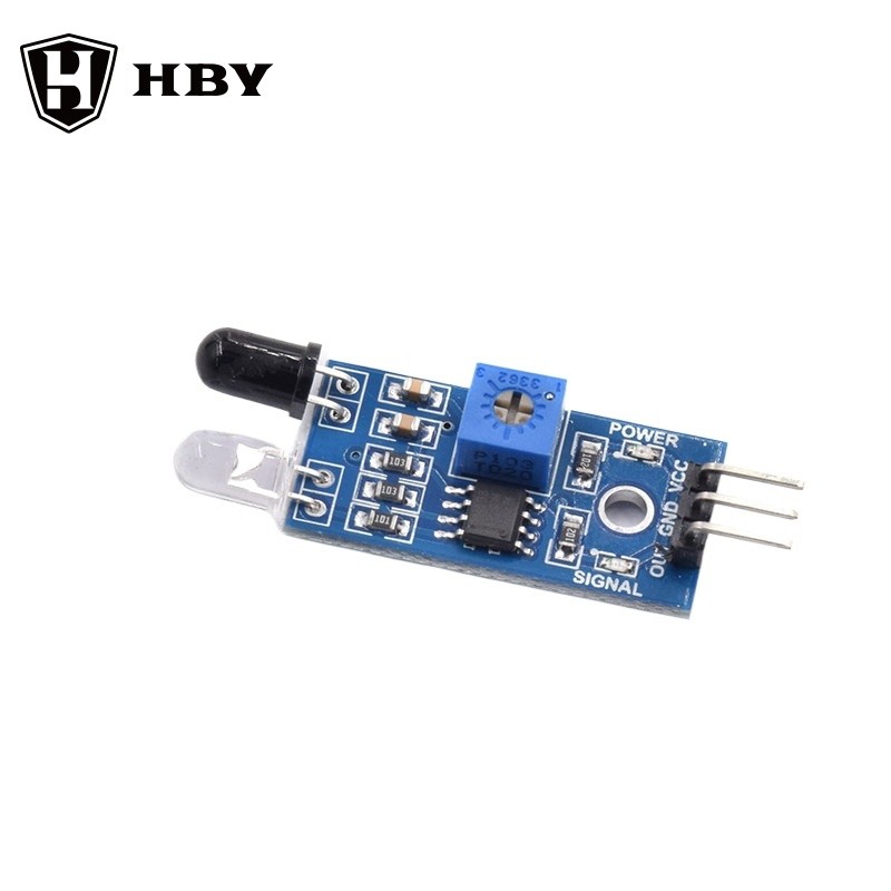 Reflection IR หลีกเลี่ยงอุปสรรคโมดูลเซ็นเซอร์อินฟราเรดสําหรับหุ่นยนต์รถยนต์อัจฉริยะ Aduino