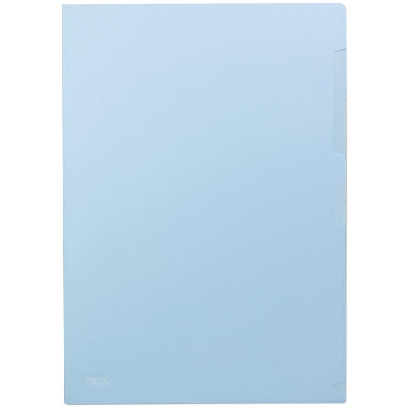 ORCA แฟ้มซอง A4 สีฟ้า Pastel (แพ็ค12เล่ม)