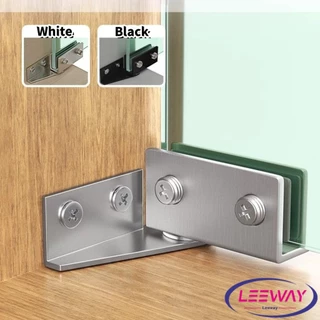 Lee บานพับประตูกระจก ฮาร์ดแวร์เฟอร์นิเจอร์ บานพับกระจกประตูเดียว Cabinets Glass Door Hinges