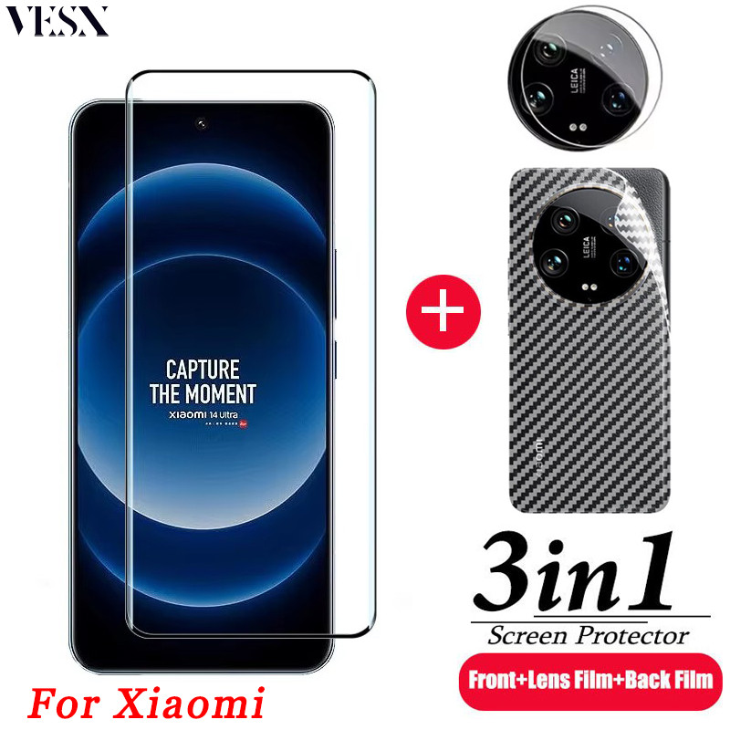 ฟิล์มกระจกกาว UV รุ่นใหม่ล่าสุด แบบจอโค้ง Xiaomi 14 13 Lite 12 12s 11 10 10s Ultra Civi 4 3 2 1s Pro