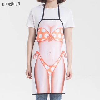 Gongjing3 ตลกกล้ามเนื้อ Man ผ้ากันเปื้อนครัวเซ็กซี่ผู้หญิงทําอาหาร Pinafore เครื่องมือทําความสะอาดบ้าน th
