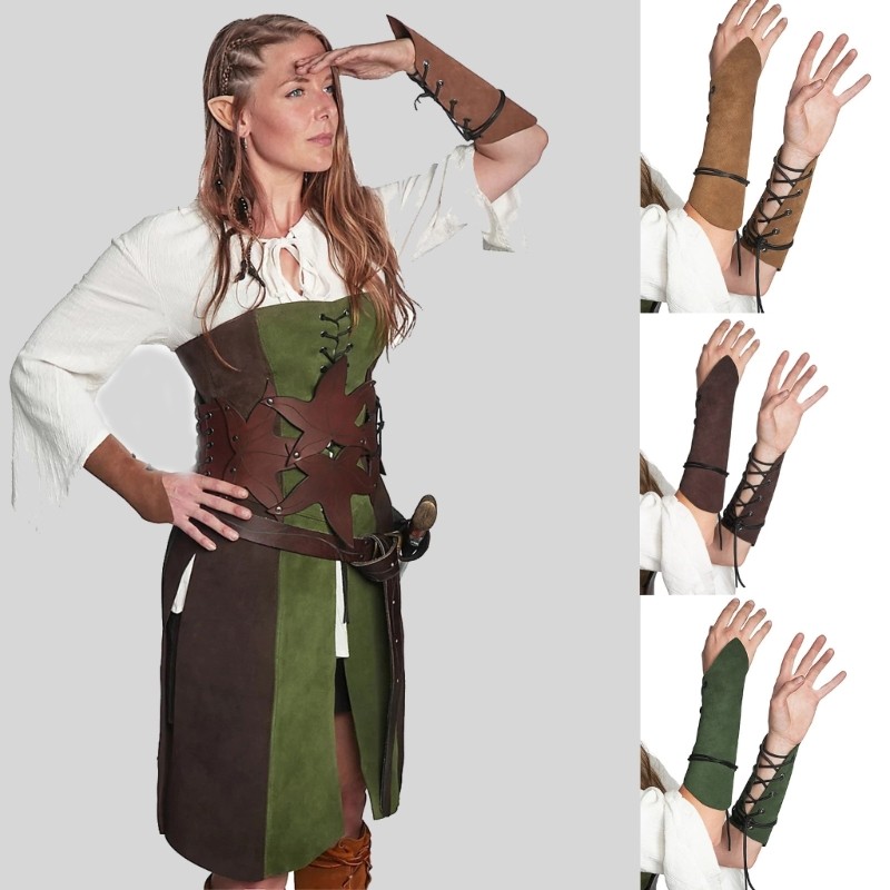 ไวกิ้ง luKnight Arm Guards ยุคกลาง Renaissance Armor Bracers ชุดคอสเพลย์