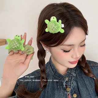 น่ารักเต่าน้อยกิ๊บผมแหวนหญิงด้านผมหักเรียบคลิปยางรัดยืดหยุ่นสูงเชือกผมเด็กตุ๊กตาเล็กๆน้อยๆอุปกรณ์