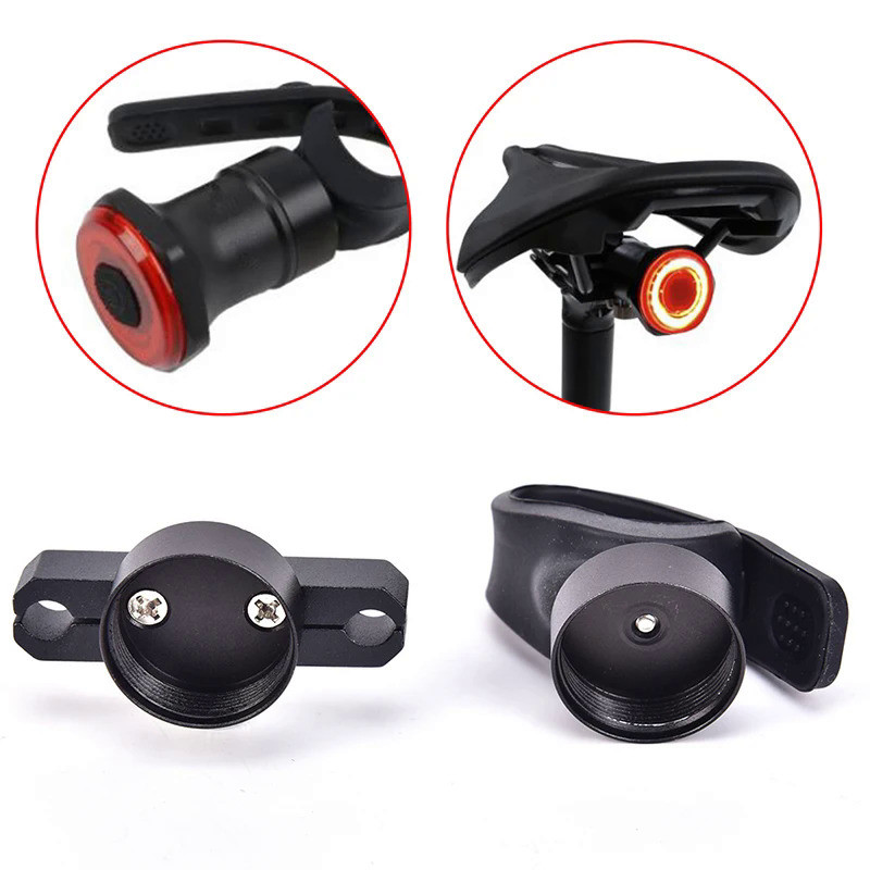 New 1PC Bicycle Taillights Holder Xlite100 Sensor Lights Bracket Rear Lights Support Metal & Rubber 