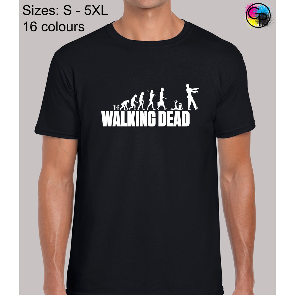 The Walking Dead Zombie Tv Show Inspired Novelty Regular Fit T-Shirt Top For Men