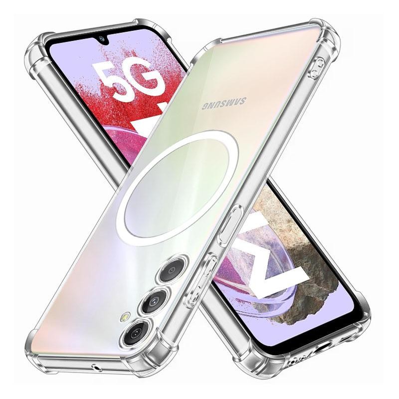 สําหรับ Samsung M34 F34 M31S M21 กรณีสติกเกอร์แม่เหล็กซิลิโคนนุ่มเคสโทรศัพท์ Samsung Galaxy M54 F54 