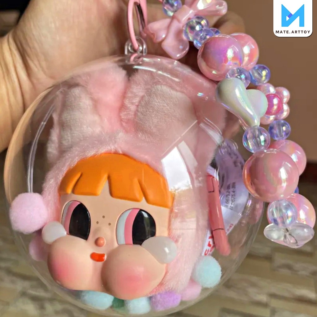 Crybaby x PPG Baby Figure 10ซม. ถุงใสกันฝุ่น กระเป๋าใส่รถเข็นเด็ก กระเป๋าเก็บตุ๊กตา แบบมีจี้