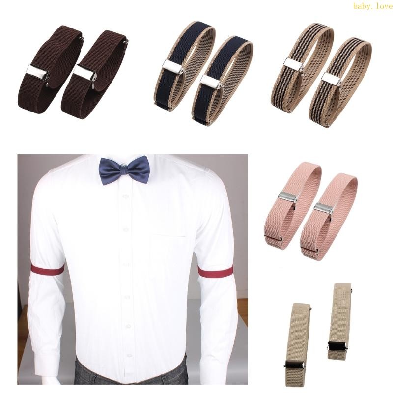 Blove* ที่ใส่แขนเสื้อสําหรับผู้หญิงผู้ชายเสื้อแต่งงานแขนเข็มขัดแขน Fix Armband