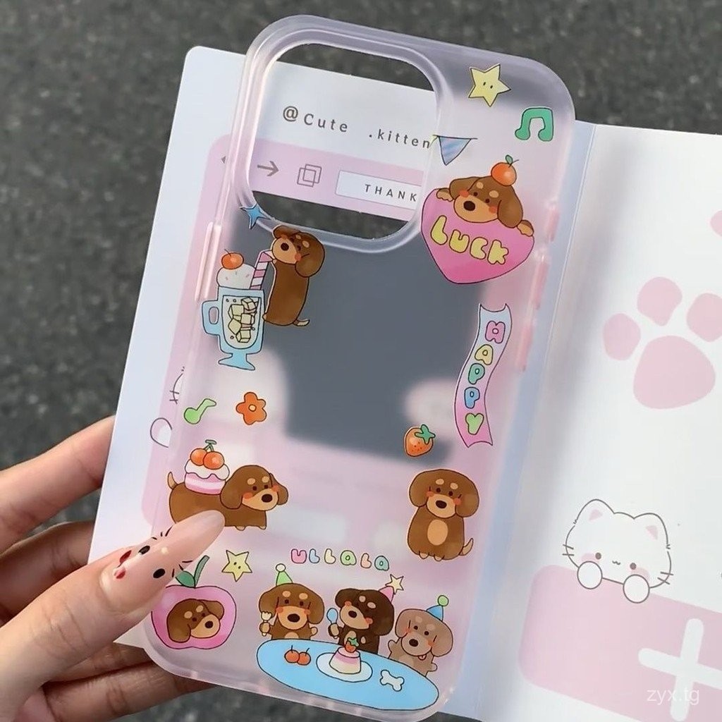 เคสโทรศัพท์สำหรับงานปาร์ตี้สุนัขสำหรับแอปเปิ้ล15pro 14PROMAX ยางนุ่ม13P รุ่นใหม่12น้ำ78P ยางนุ่ม