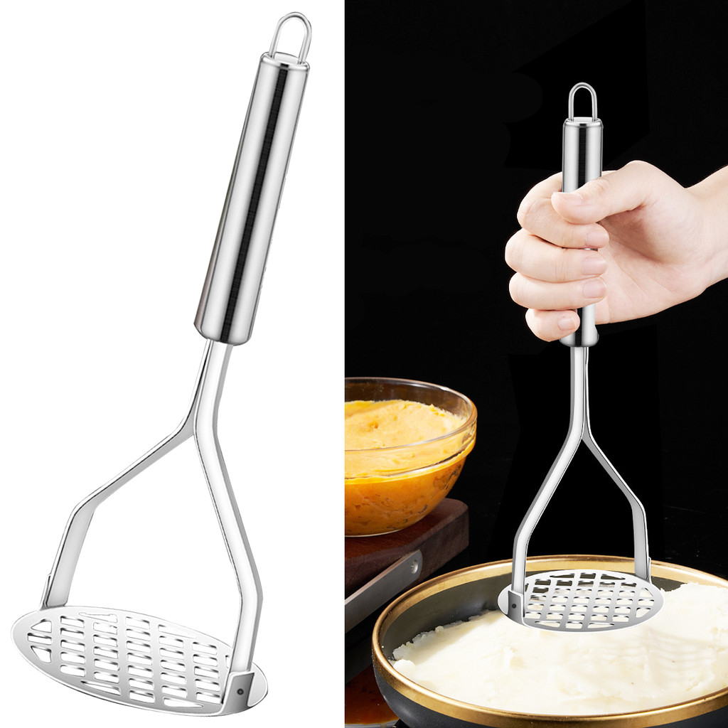 อัพเกรดสแตนเลสมันฝรั่ง Mashers Ricers Masher Puree สีม่วงหวาน Potata ฟักทองเครื่องขูด Makers เครื่อง