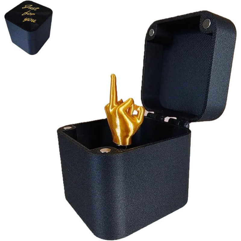Middle Finger in a Box Surprise Gift Funny Prank Gifts Pop up for Adults I5CM