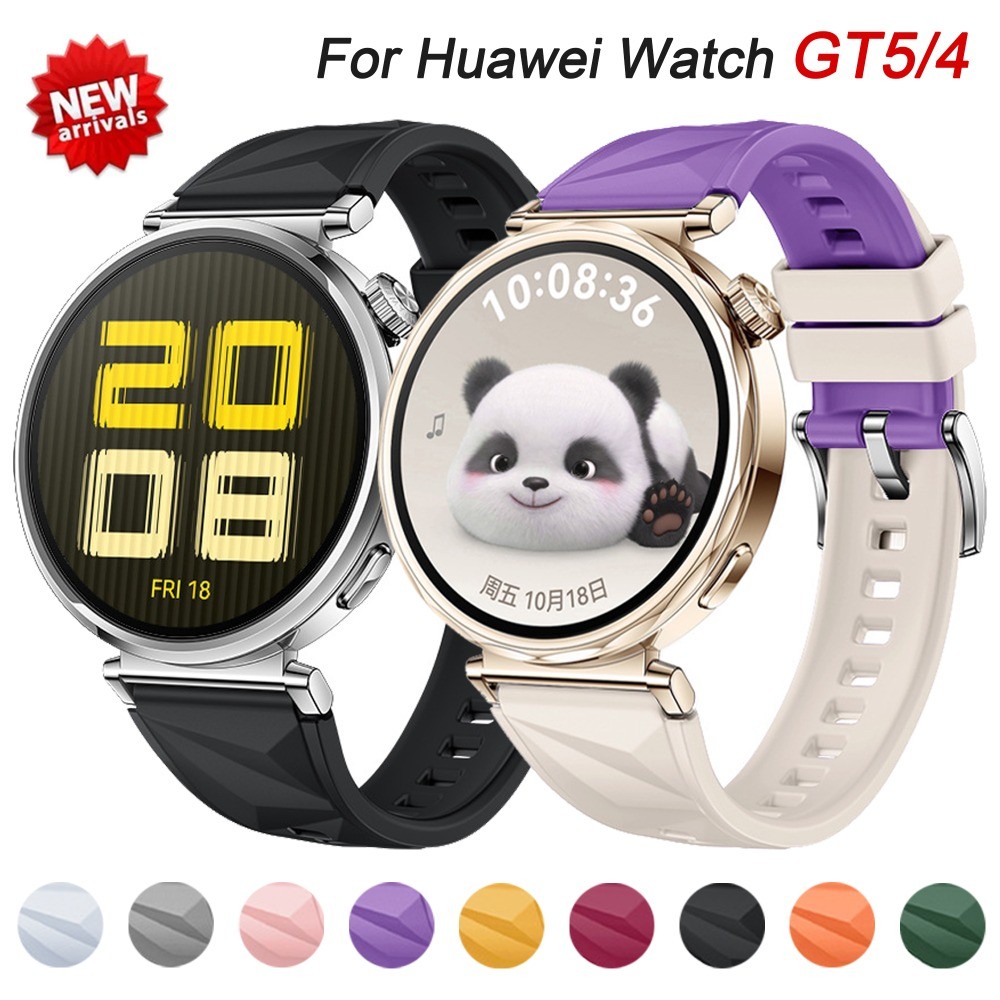 18 มม.ซิลิโคนสําหรับนาฬิกา Huawei GT7/6/5 41 มม.สําหรับนาฬิกา Huawei GT4 41 มม.Correa สร้อยข้อมือผู้หญิง Man สายรัดข้อมือ
