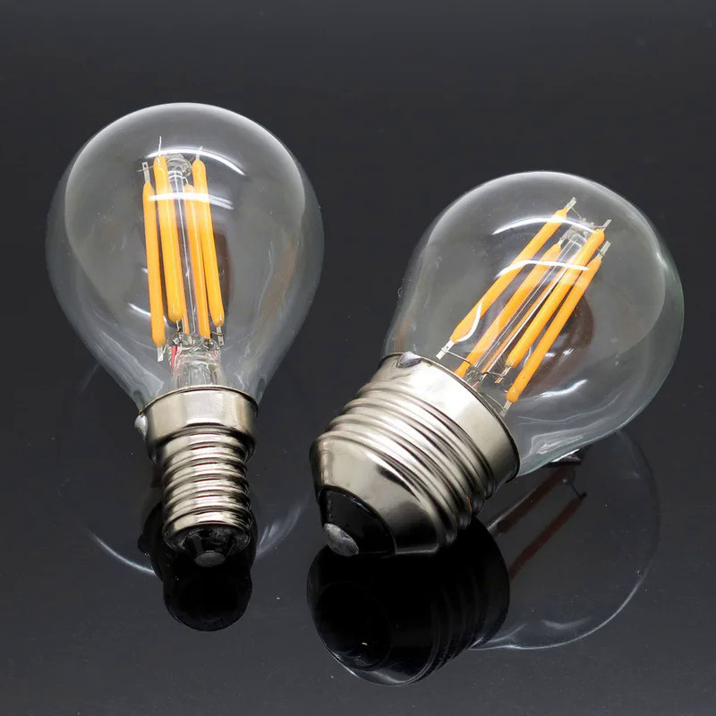 LED Candle bulb E27 E14 220V 4W 6W 8W Vintage Retro Lamp Filament Light Bulb C35 G45 Bombillas Lampa