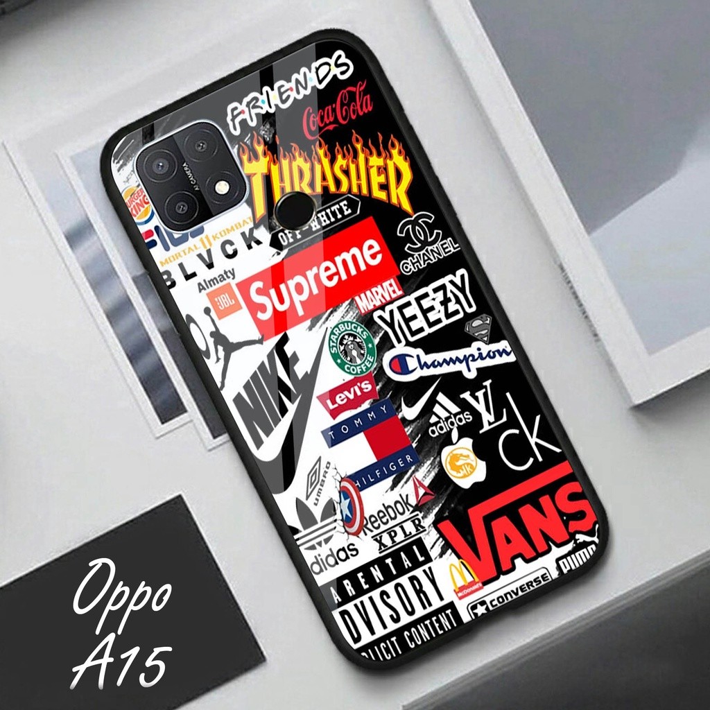 HP OPPO A15 Glass Hardcase - เคสโทรศัพท์ป้องกันโทรศัพท์มือถือ OPPO A15 [A69].