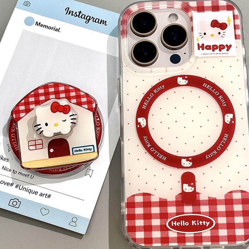 โรตารี่ Hello Kitty เคสโทรศัพท์มือถือ iPhone Case iPhone 11 Case iPhone 13 Case iPhone 15 PRO MAX Case