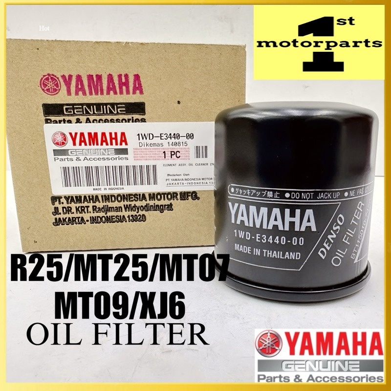 R25 MT25 R1 R6 XJ6 MT07 MT09 กรองน้ํามัน 4T FILTER 1WD-E3400 คุณภาพสูง
