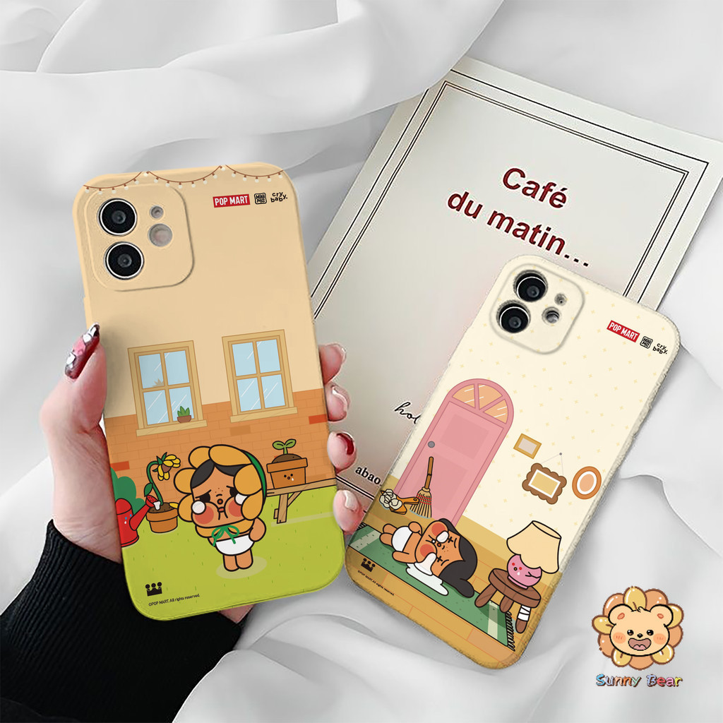 เคสโทรศัพท์iPhone 16 Pro Maxรักษา CryBaby POP MARTซิลิโคนเหลวโทรศัพท์มือถือกรณีfull-bodyป้องกันกันกระแทกtpuยางนุ่มสําหรับiphone 16 Pro Max 7plus 11 14 15 12 13 Pro Max 7 8 Plus XR XS