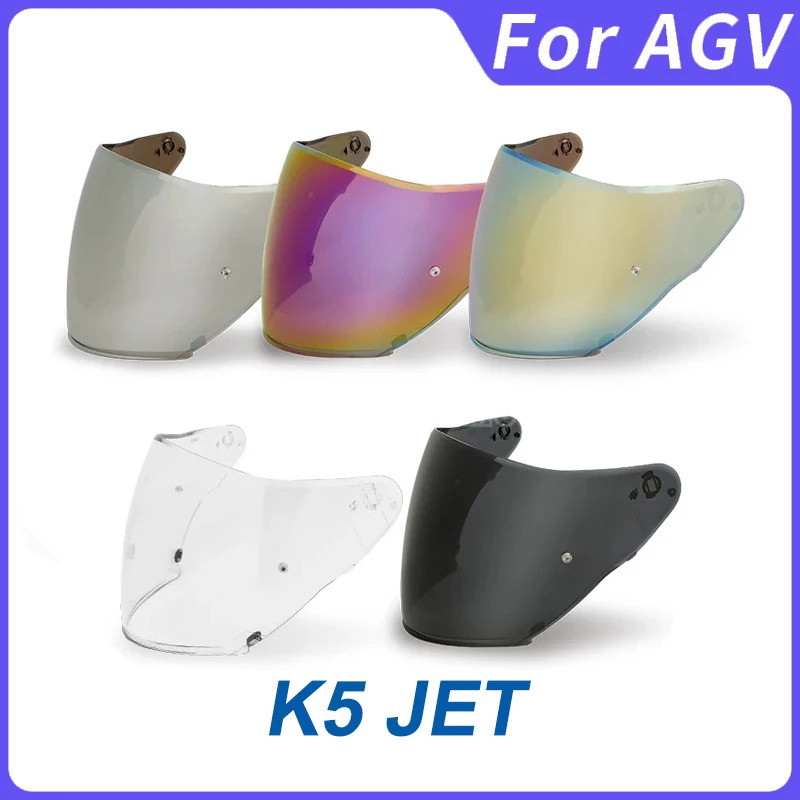 [Readystock] หมวกกันน็อคแบบเปิดหน้า Visor shields สำหรับ AGV K5 Jet cascos visera windshield sunshie